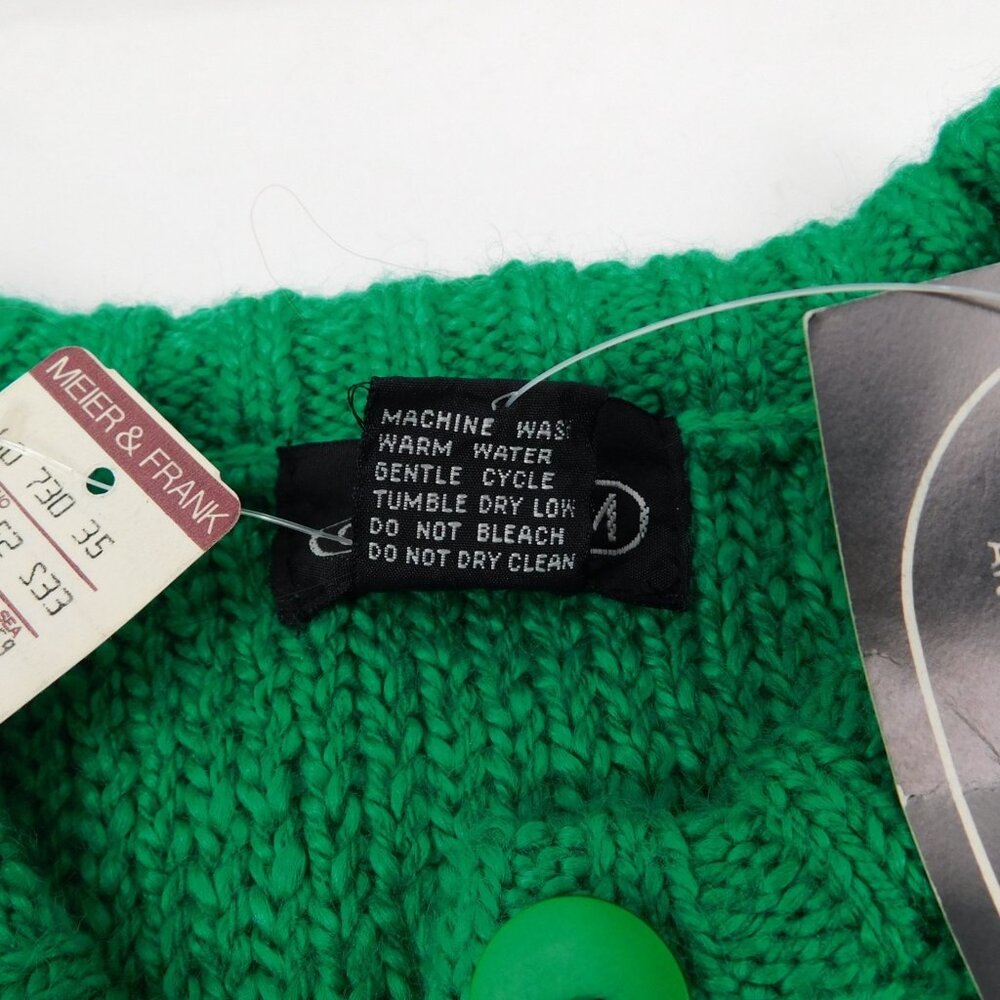 Gotham Vintage Women Green Pullover Knitted Long Sleeve Sweater Size M New Tags - Picture 6 of 8